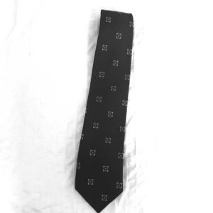 Brooks Brother Navy Blue Patterned Tie